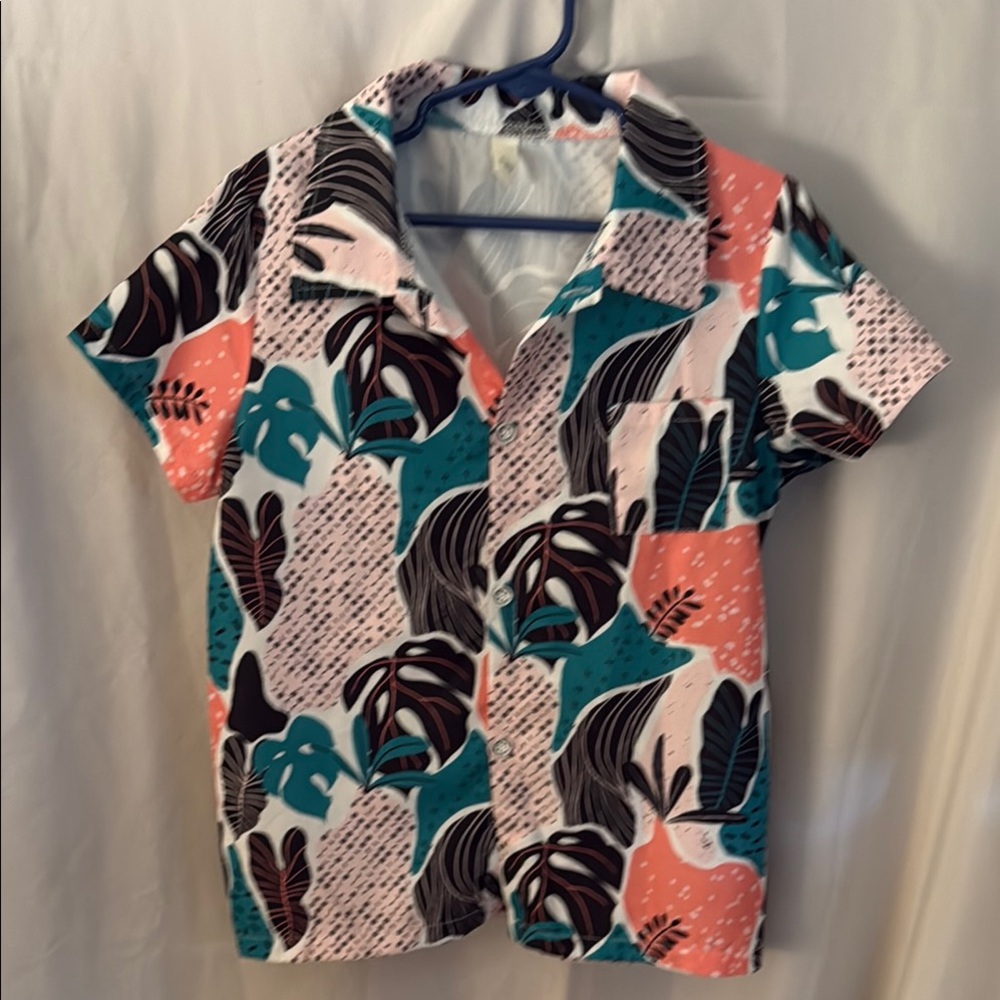 Colorful Geometric Print Shirt